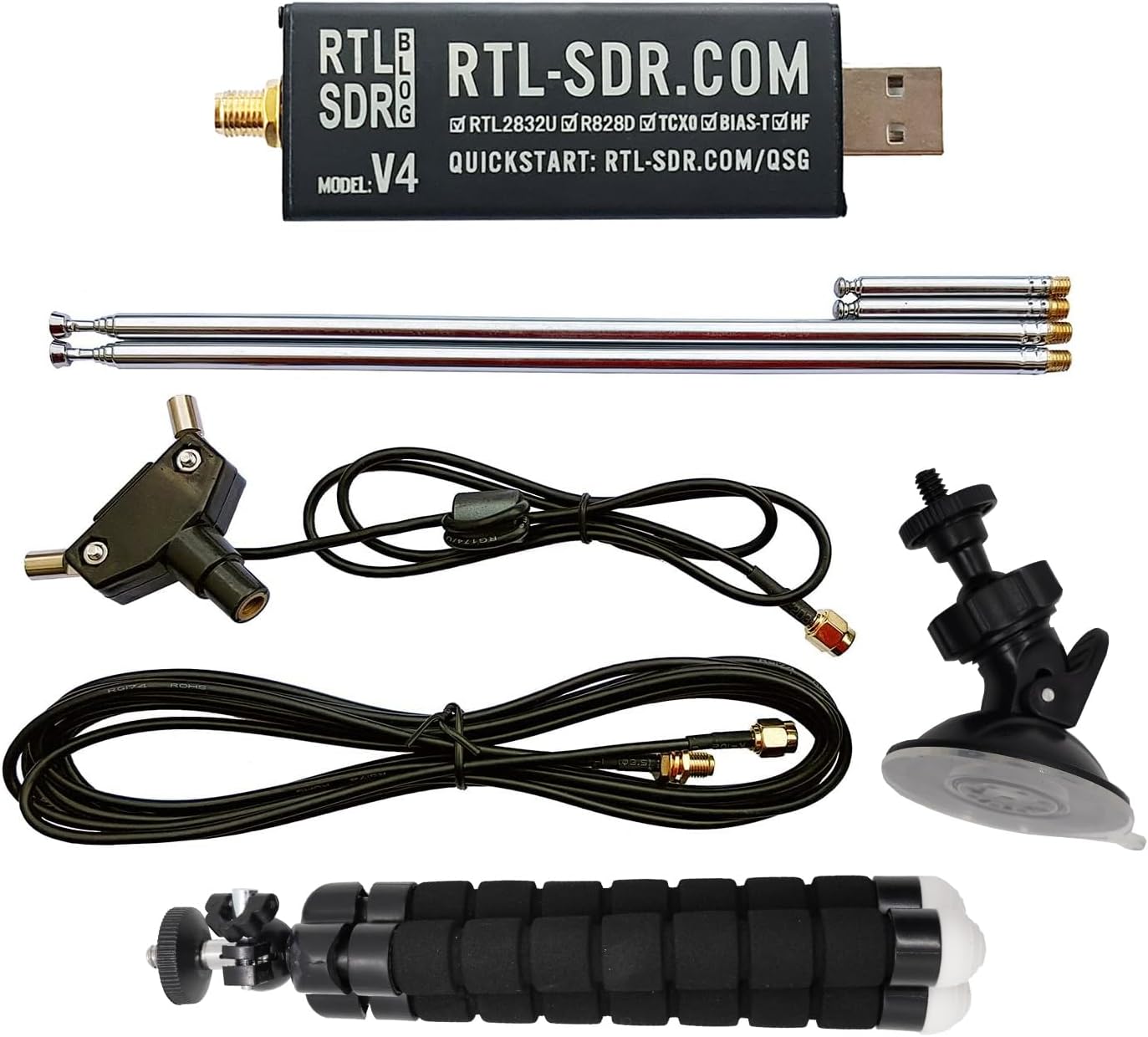RTL-SDR Blog V4 Software Defined Radio Kit