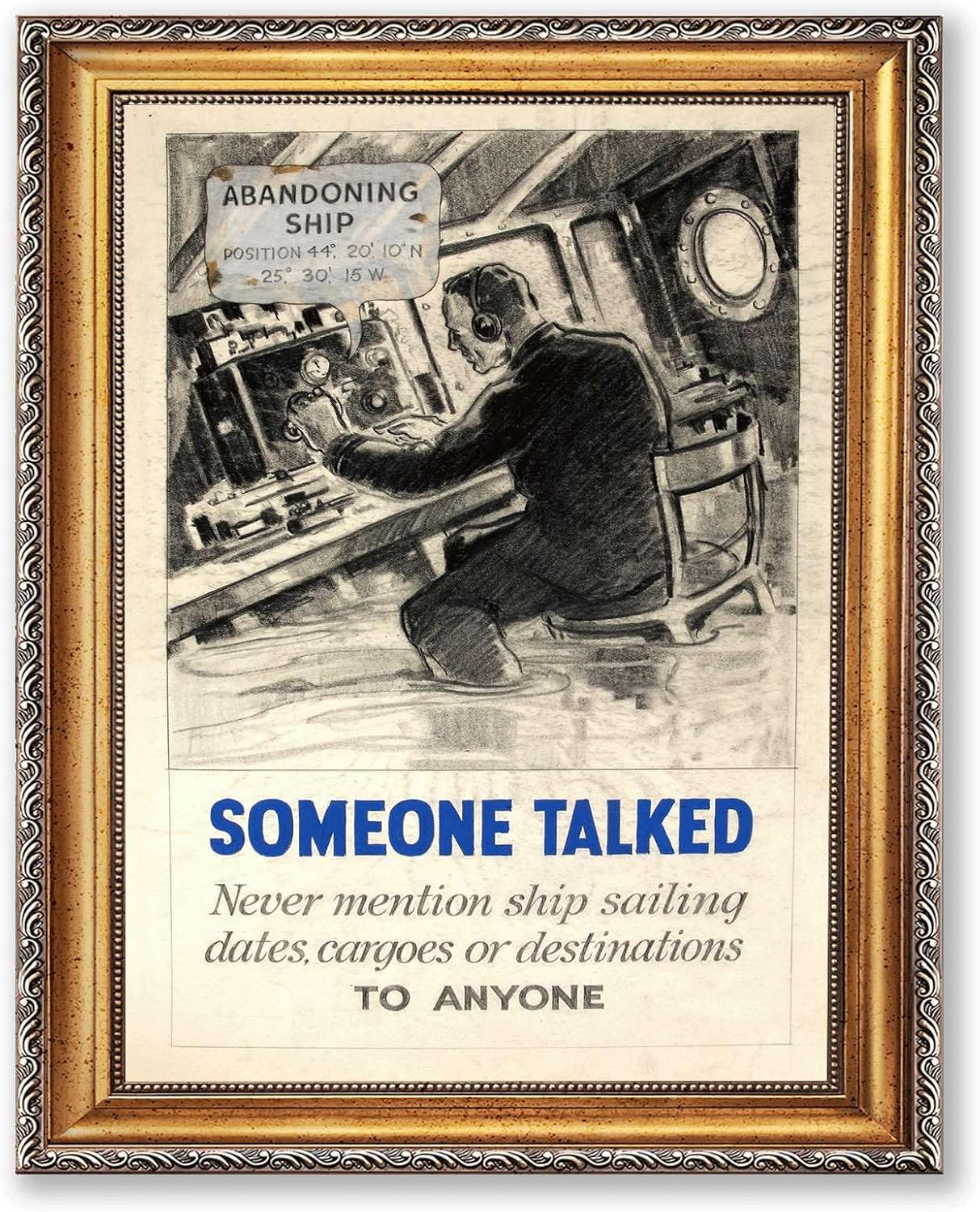 Someone Talked WWII Propaganda Poster