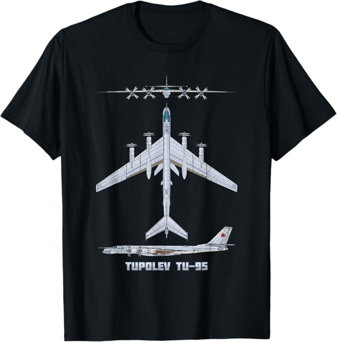 Tupolev TU-95 Blueprint T-Shirt